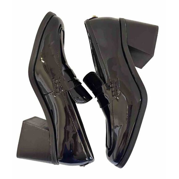 Marc Fisher KChris Penny Loafers Womens Size 6M Black Patent Leather Block Heel - Picture 11 of 13
